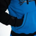 Czarno-niebieska bluza kangurka męska na siłownię GYMWEAR