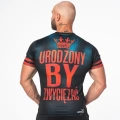 Granatowa Koszulka Sportowa Męska Urodzony By Zwyciężać