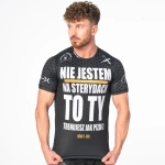 Nie Jestem Na Sterydach Czarna Koszulka Treningowa