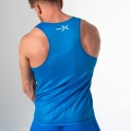 Niebieski tank top męski na siłownię