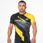 Czarno-żółta koszulka sportowa męska Form
