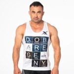 Dobre Geny Biały Tank-Top Męski