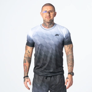 Czarno-szara koszulka treningowa Fence Grey