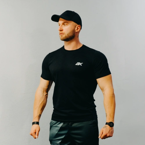 Koszulka Czarna Bawełniana Fitwear Classic