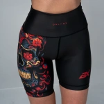 Czarne kolarki damskie Red Skull