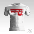 Biały T-shirt z  napisem Legancko Tego