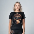 Czarna koszulka na siłownię damska Dead Queen