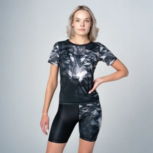 Czarna koszulka sportowa damska Ice Wolf