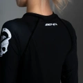  Czarny rashguard damski czaszka