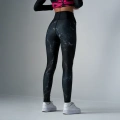Legginsy Damskie z wysokim stanem Marmur