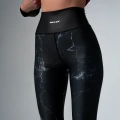 Legginsy Damskie z wysokim stanem Marmur
