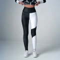 Legginsy  Damskie Sportowe  Arcticuin Czarno-białe legginsy damskie Arcticuin.webp